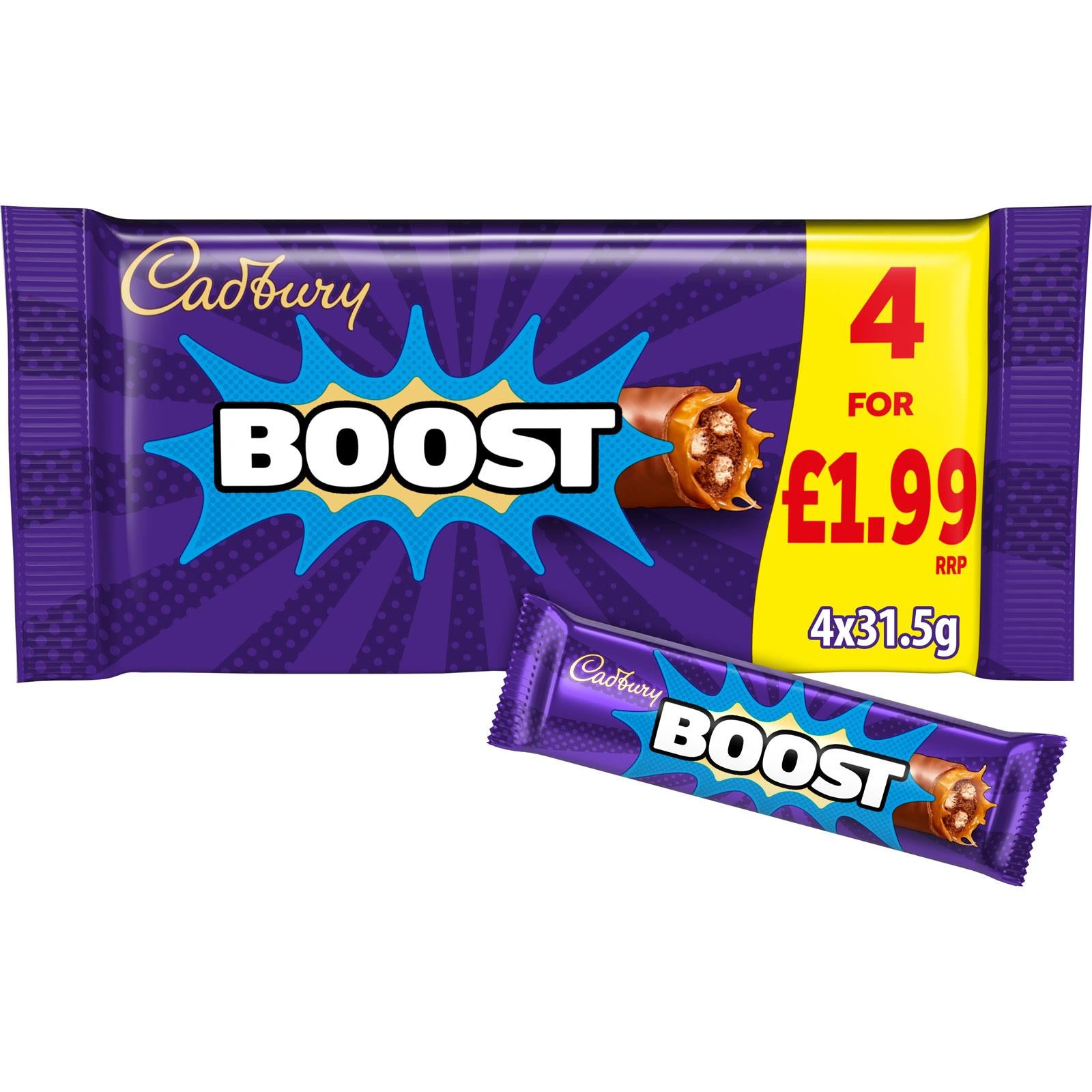 Cadbury Boost 4pk Multipack Pm £1.99 20/08/26