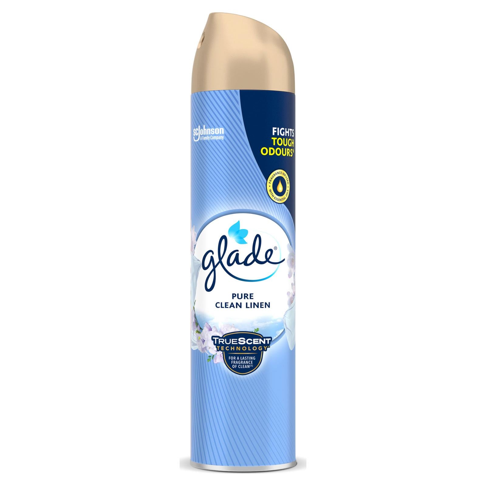 Glade True Scent Aerosol Clean Linen 300ml