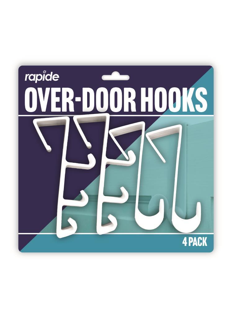 Rapid Oover-Door Hooks - 4PK
