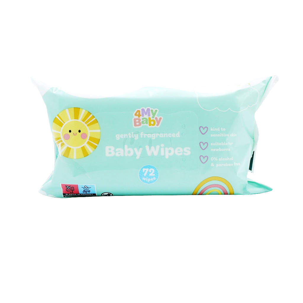 4 My Baby gently fragranced Baby 72 Wipes