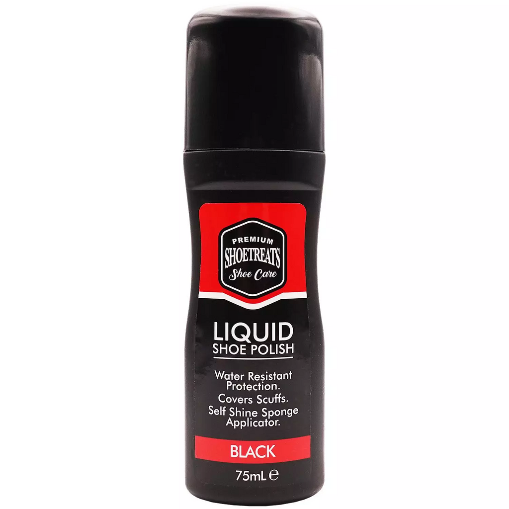 Shoe polish spray black on sale