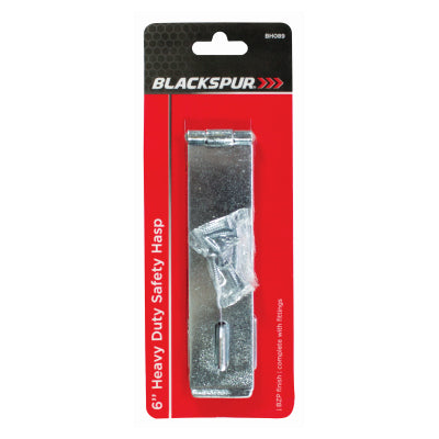 Blackspur 6" Heavy-Duty Steel Safety Hasp & Staple