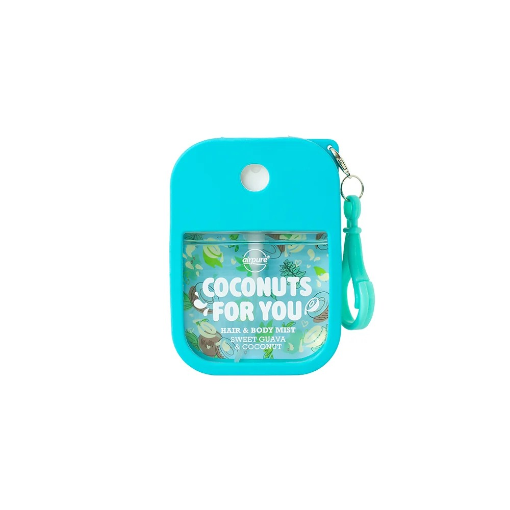 Airpure Hair & Body Mist keyring ( Tutti Cutie, Sunny Daze, Sugar Kisses,Coconut)