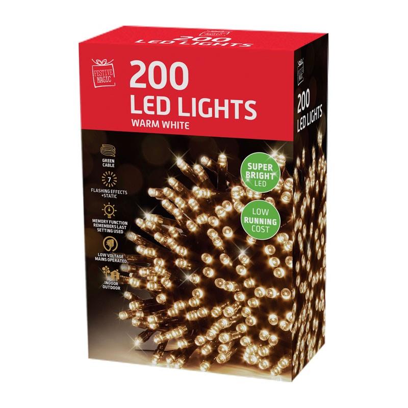 Chamdol Led Lights 200 Warm White