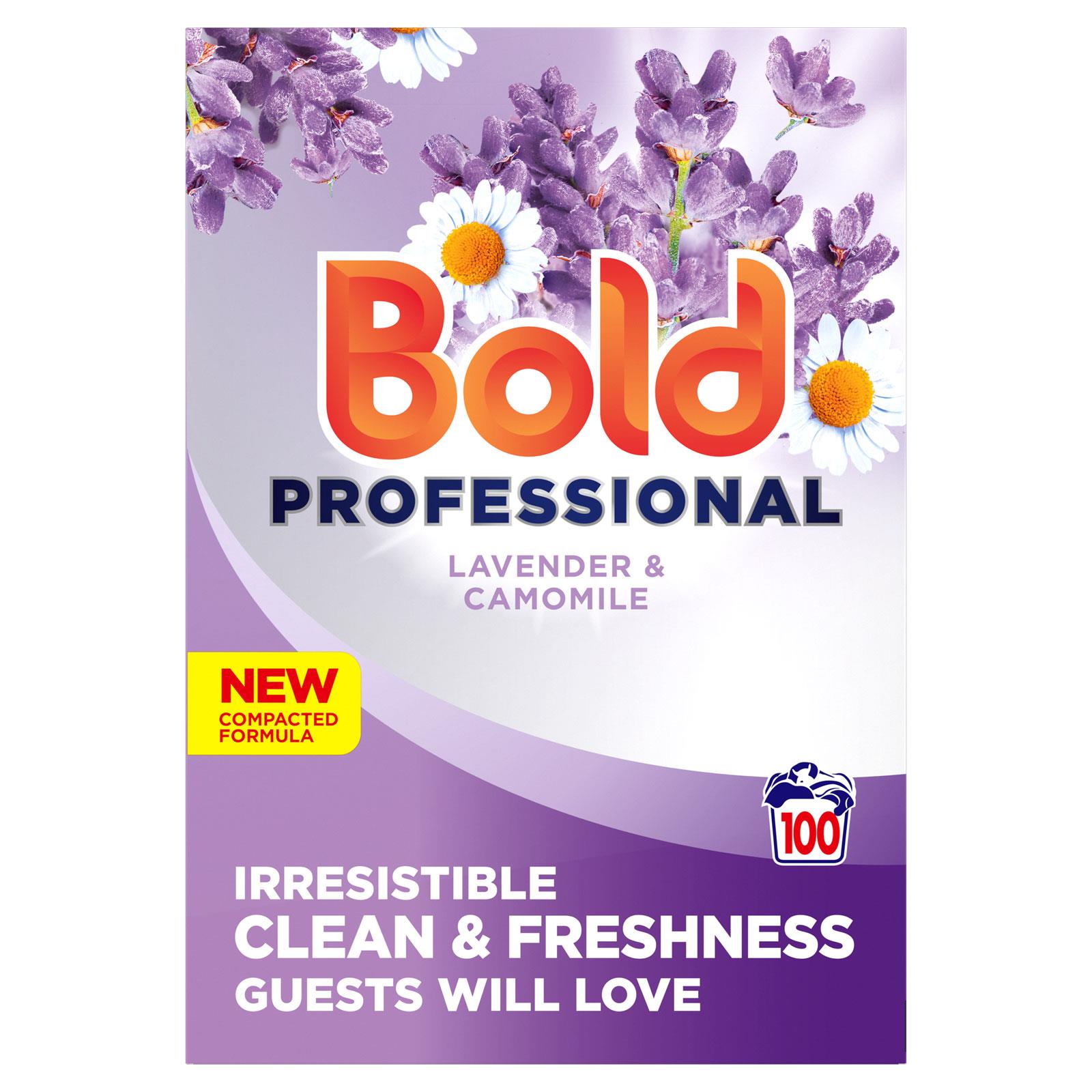 Bold Professional Biological Laundry Powder 5.5kg | 100 Washes | Lavender & Camomile or Lotus Flower & Water Lily | Deep Cleaning Detergent for Home & Commercial Use