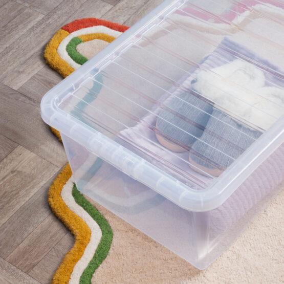 Crystal 45L Box & Lid Clear