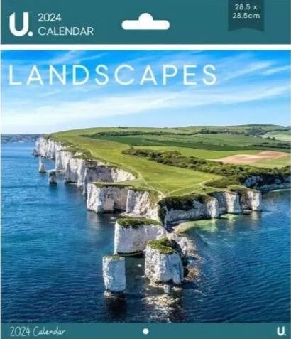 Square Landscape Calender 2024