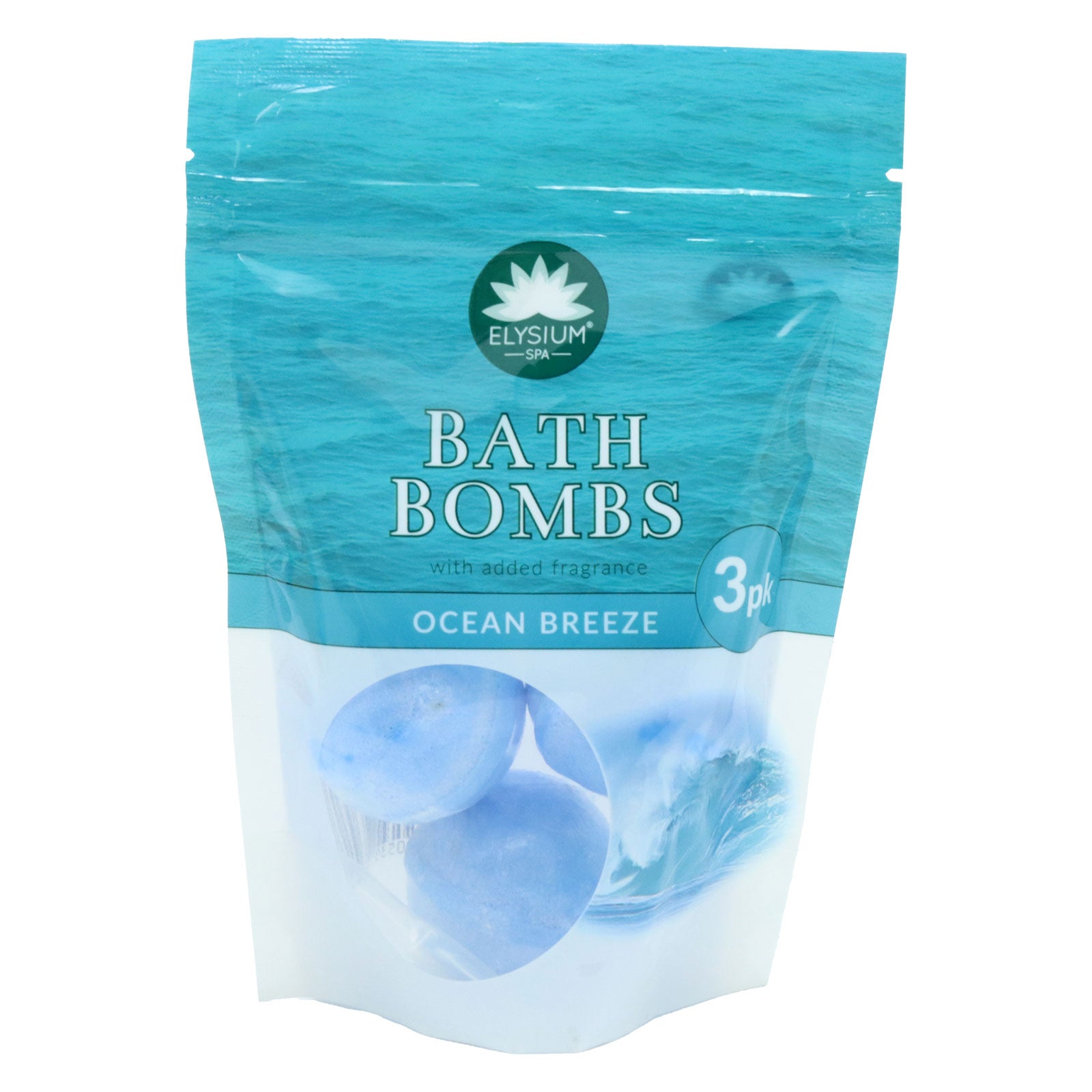 Buy Elysium Spa Bath Bombs Ocean Breeze 3's X 50g - Premium Quality Toiletries Online - Product Image
