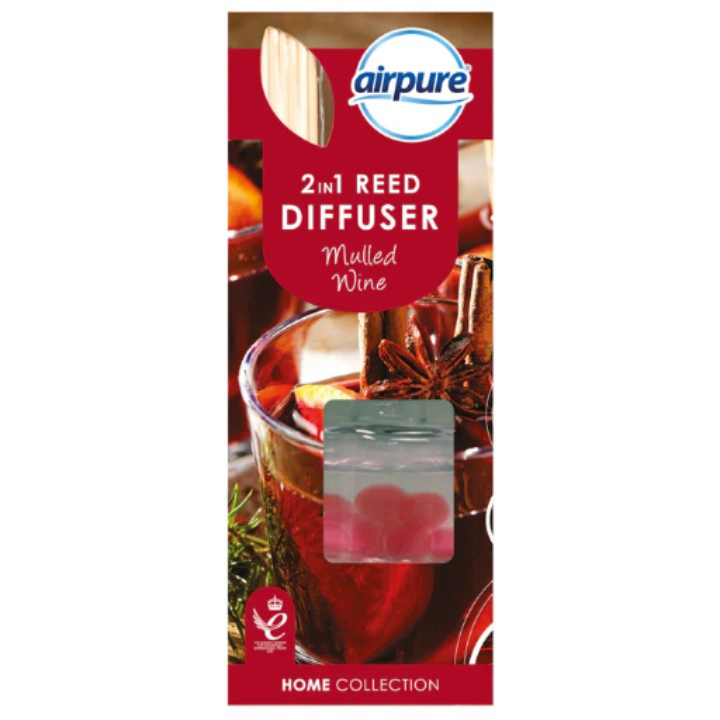 Airpure 2 in 1 Reed Diffuser - Mulled Wine 30 ml