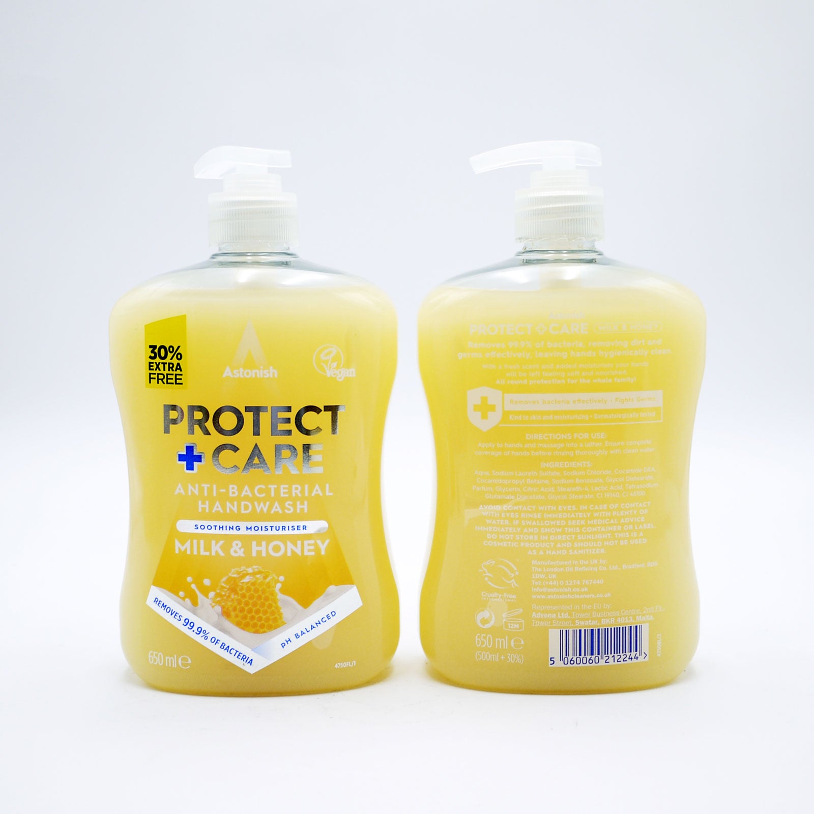 Buy Astonish Antibac Handwash Milk & Honey 28/04/29 - Premium Quality Toiletries Online - Product Image