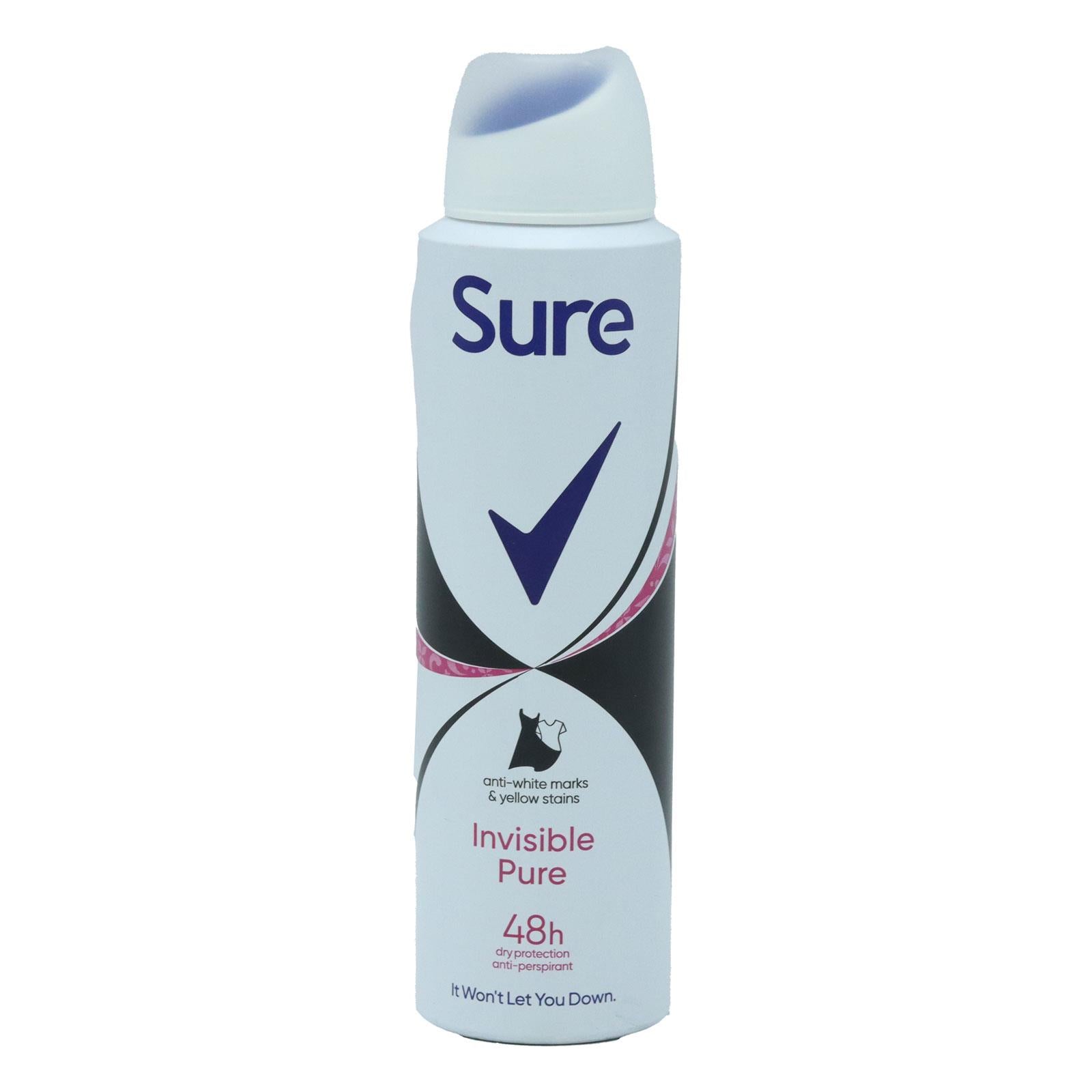 Sure A/P Deodorant Invisible Pure For Women 150ml