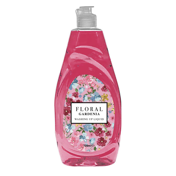  8 x Floral Washing Up Liquid 709ml - Gardenia - Premium Quality Tissue Online - Product Image