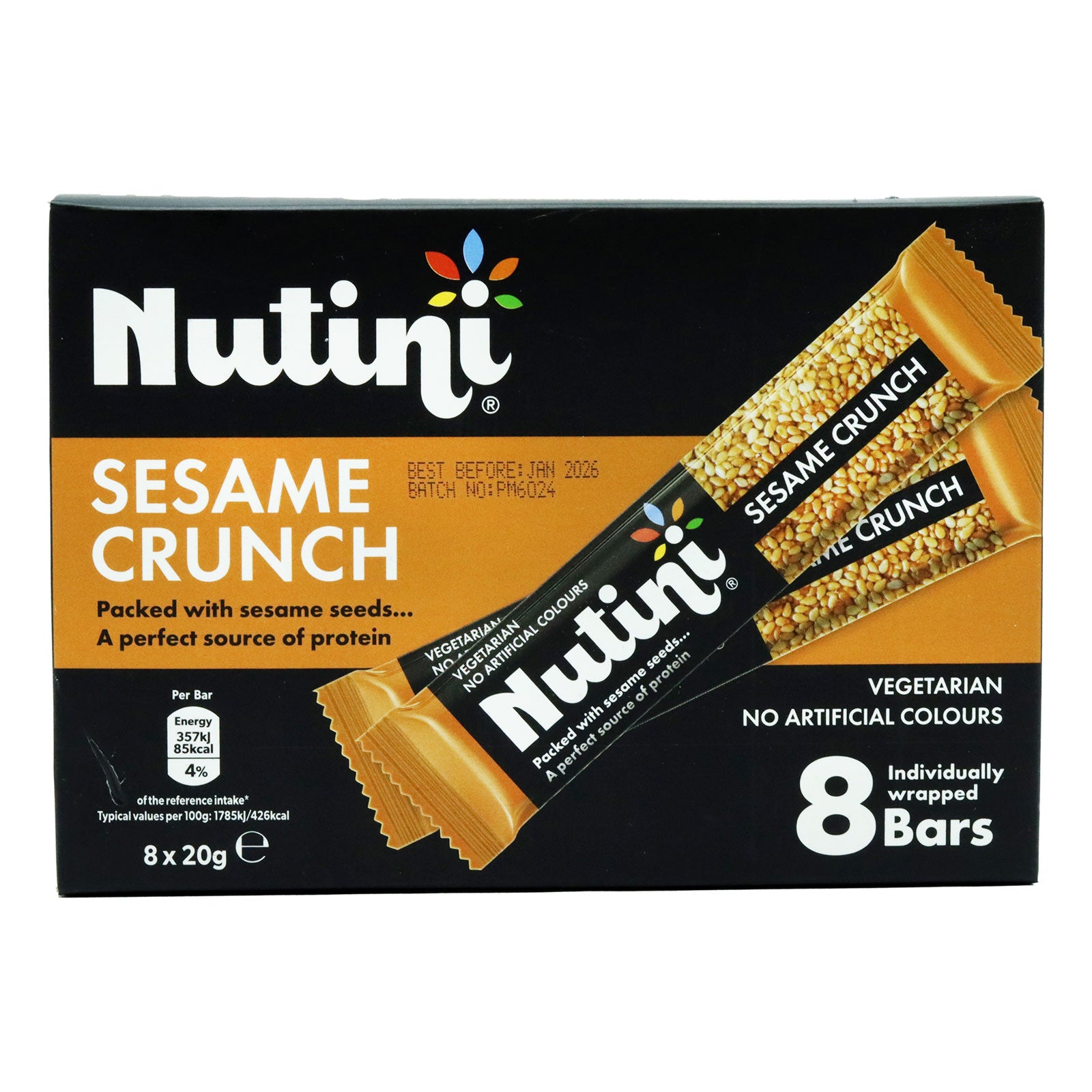 Nutini Sesame Crunch Bars 8pk