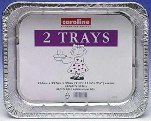 CAROLINE Extra Large Roasting Tray 2pk