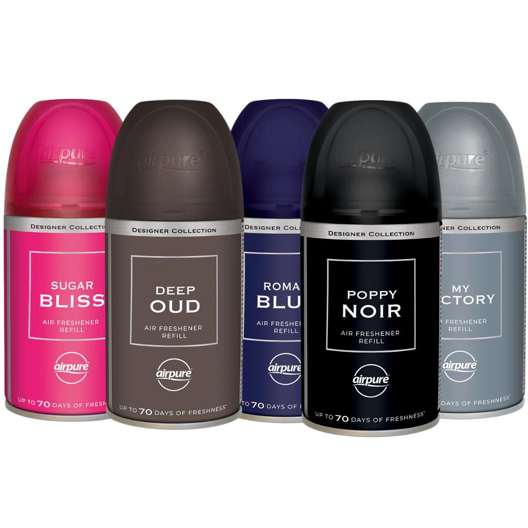 Airpure Designer Collection Refills 250ml (Compatible with Airpure and AirWick Machines)