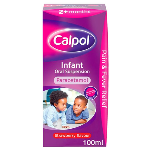 Calpol Infant Suspension Liquid Strawberry Flavour 2+ Months 100ml