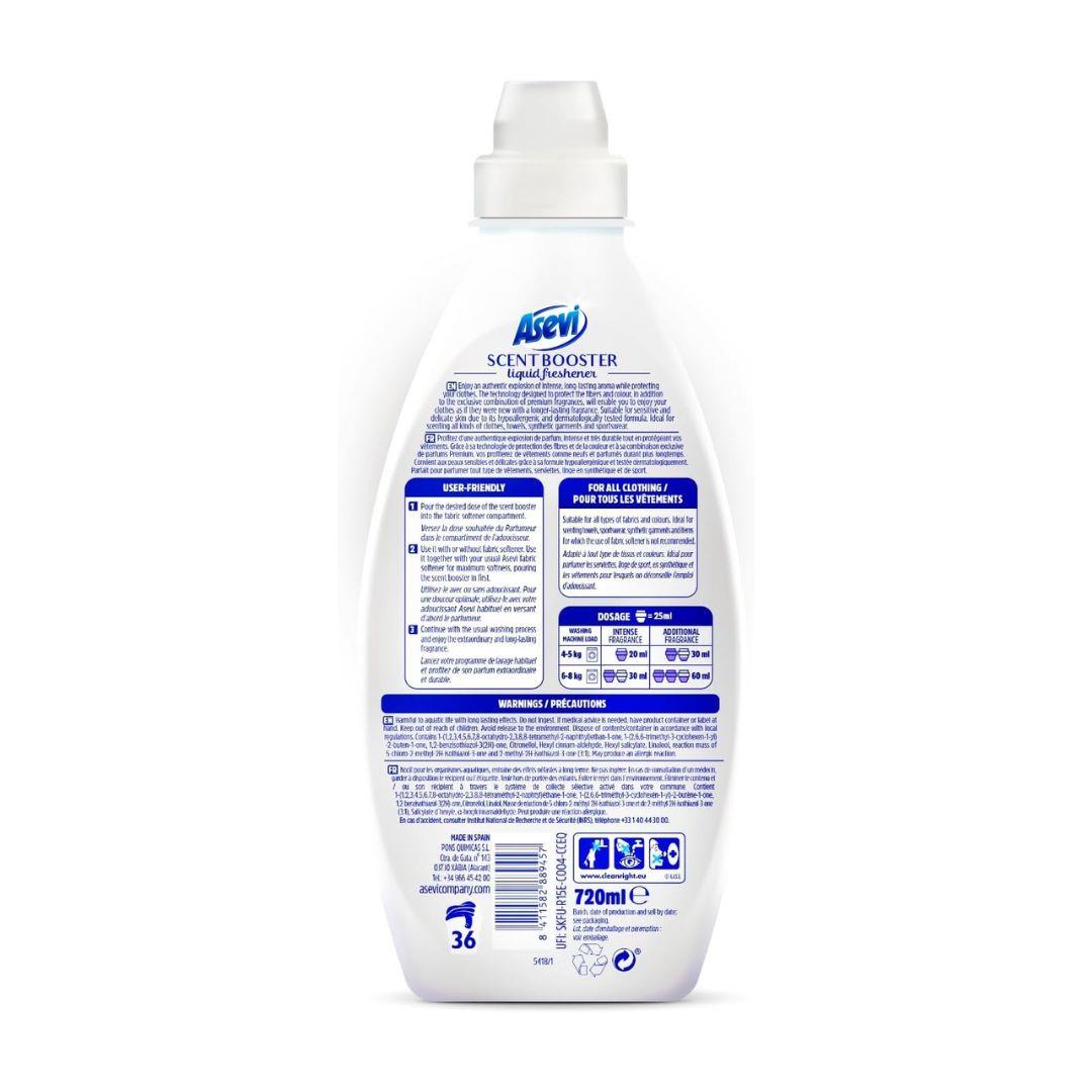 Asevi Blue Laundry Scent Booster for 36 Washes 720ml Fabric Fragrance