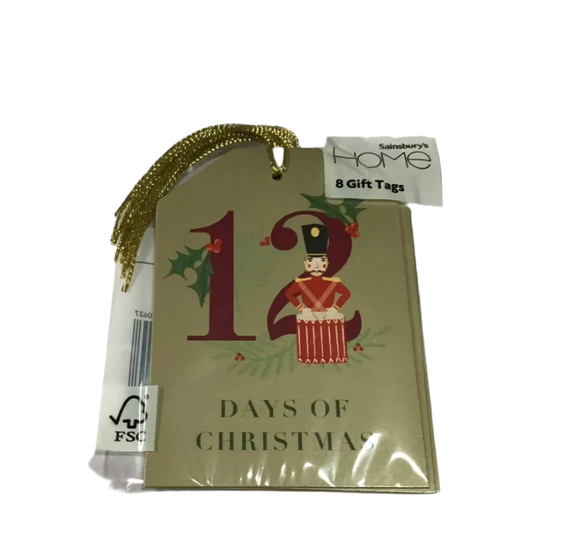 8 Gift Tags 12 Days of Christmas