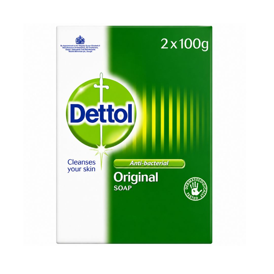 Dettol Antibacterial Soap 100g Pack of 2 Germ Protection Hygiene Soap for Daily Use
