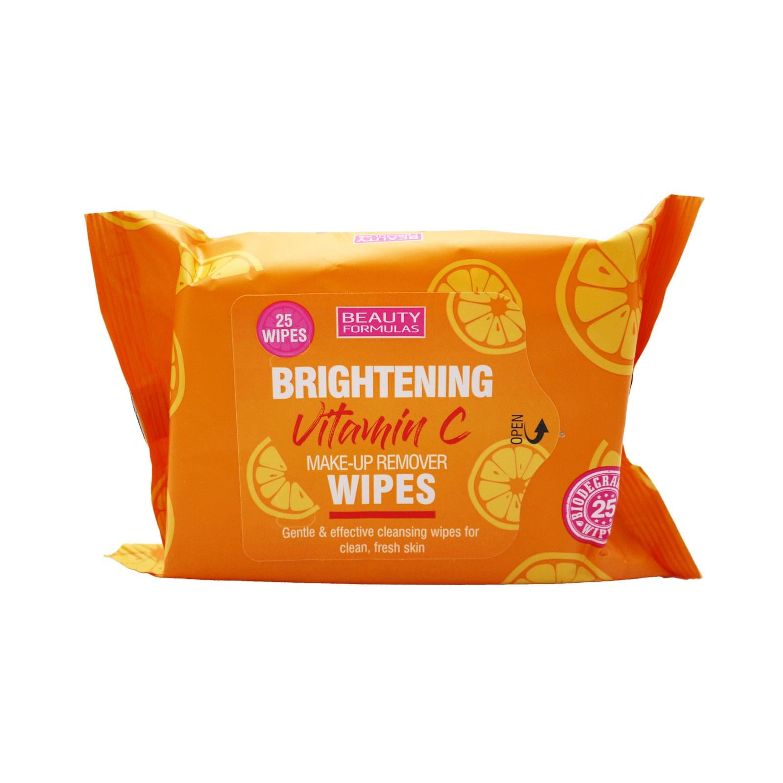 Beauty Formulas Vit C Makeup Remover Wipes 25 Wipes