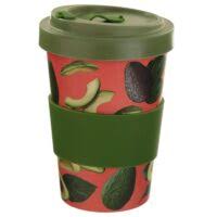 Avocado Pattern Eco-Friendly Travel Mug