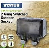 2 Gang Swithched Outdoor Socket