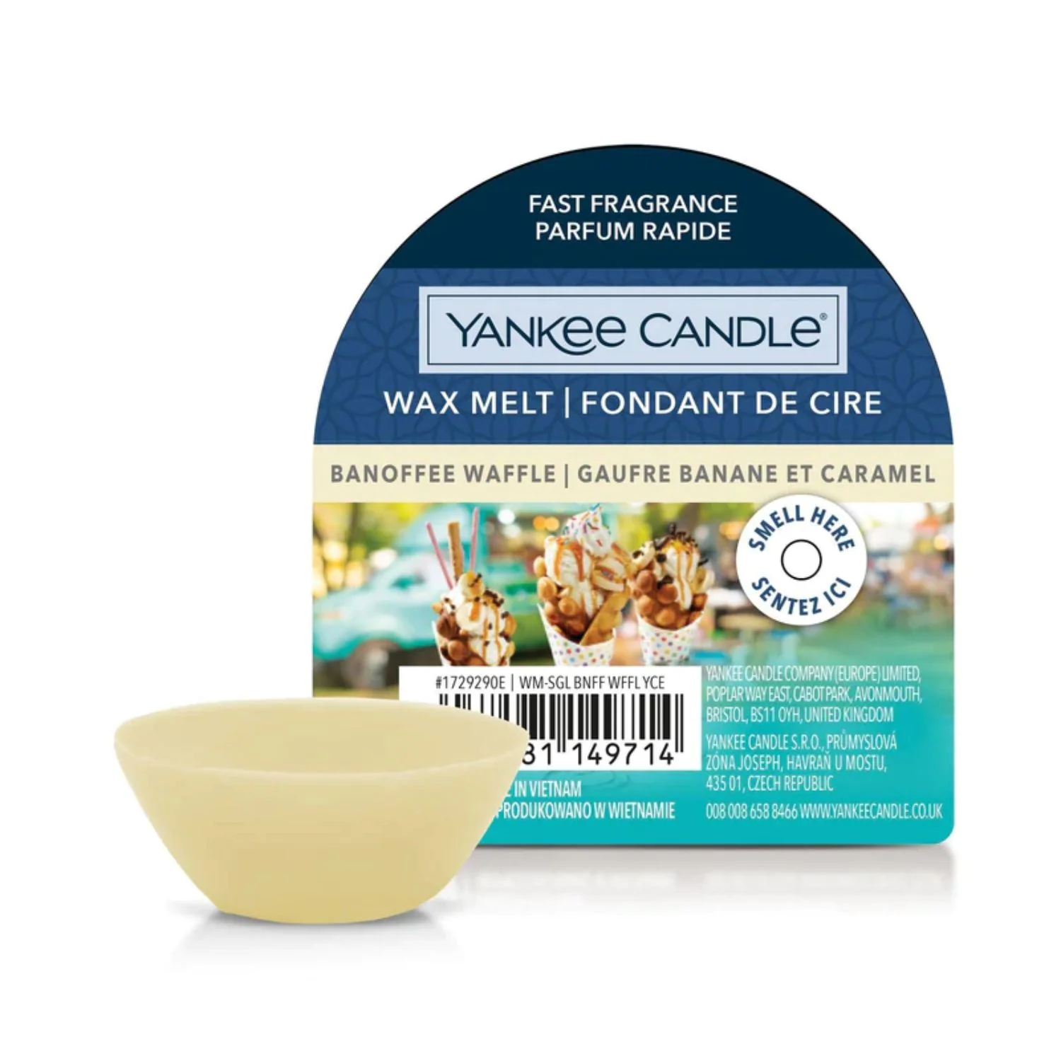 Yankee Candle Wax Melt Banoffee Waffle 22g