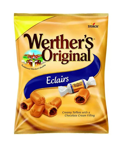 Eclairs Wether's Origional Chocolate Filled Toffees 125g