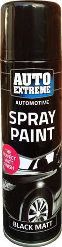 Auto Extreme Black Matt Spray Paint 250ml