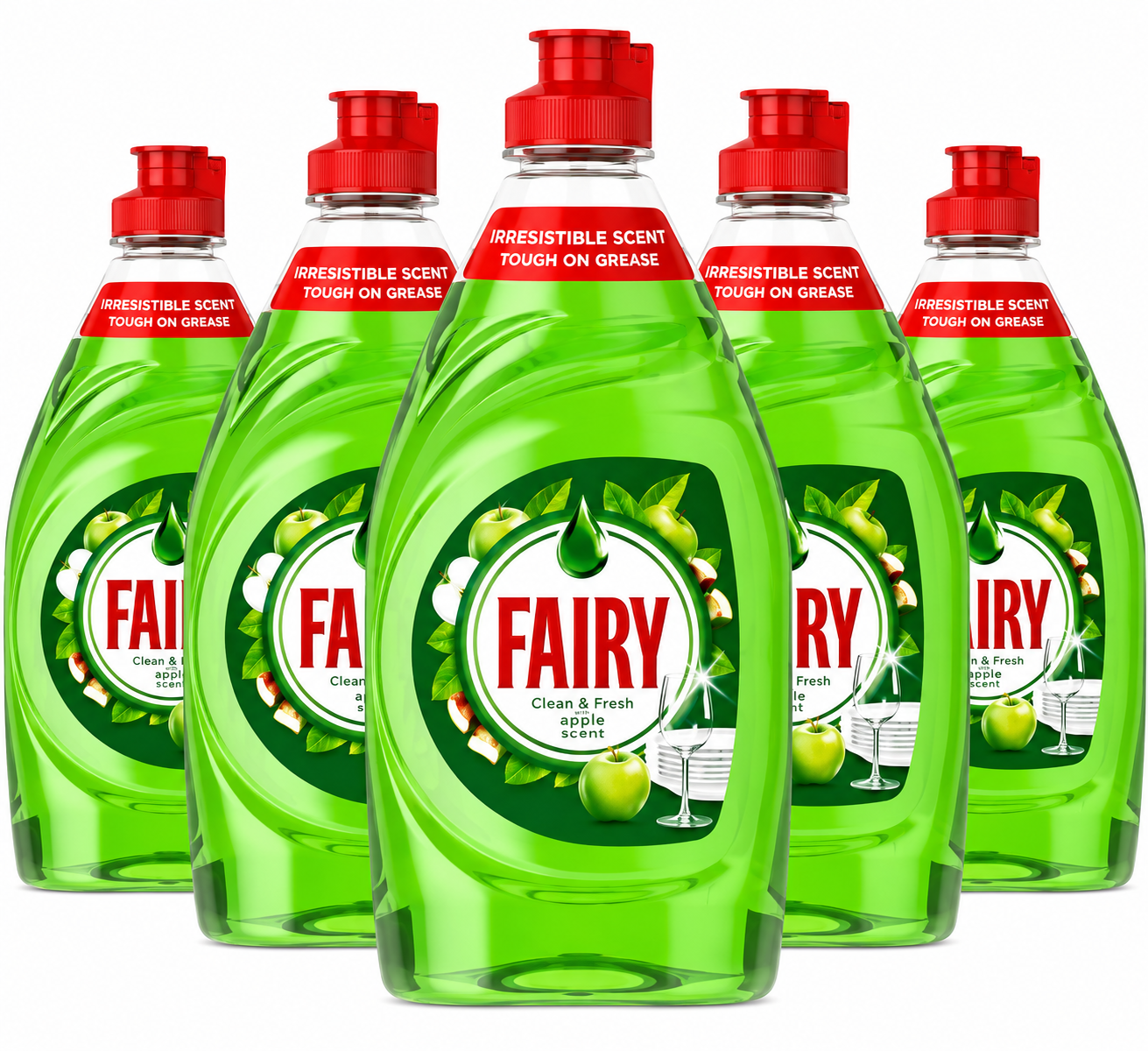10 x Fairy Washing up Liquid Apple 320ml