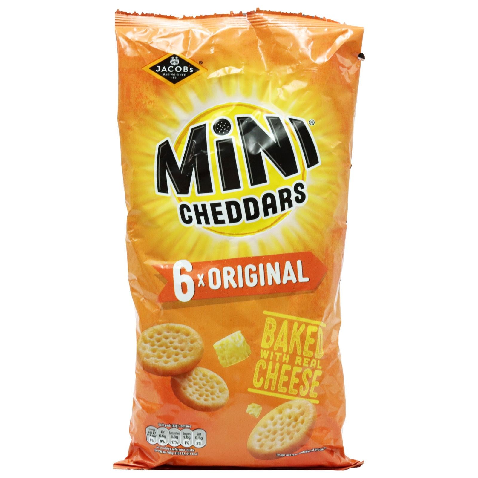 Jacobs Mini Cheddars Original 6pk 138g 07/26