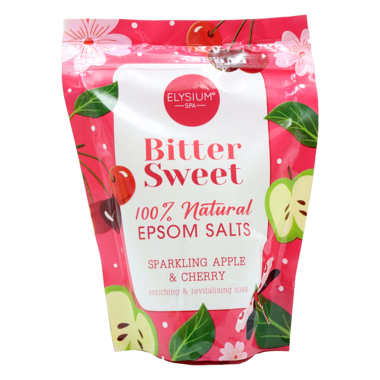 Buy Elysium Spa Bath Salts Sparkling Apple & Cherry 450g - Premium Quality Toiletries Online - Product Image