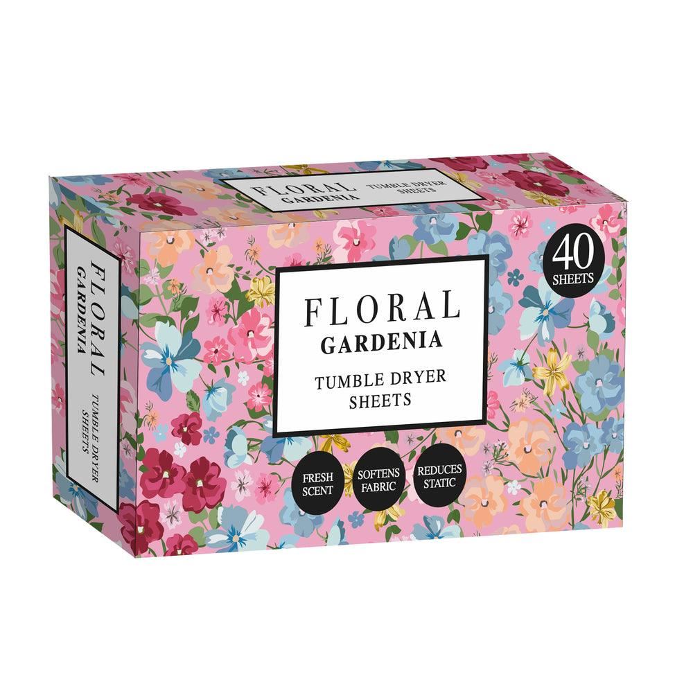Floral Tumble Dryer Sheets 40 Pack – Fresh Laundry Fragrance Sheets | Orchid, Gardenia, Jasmine & Magnolia Scents Available