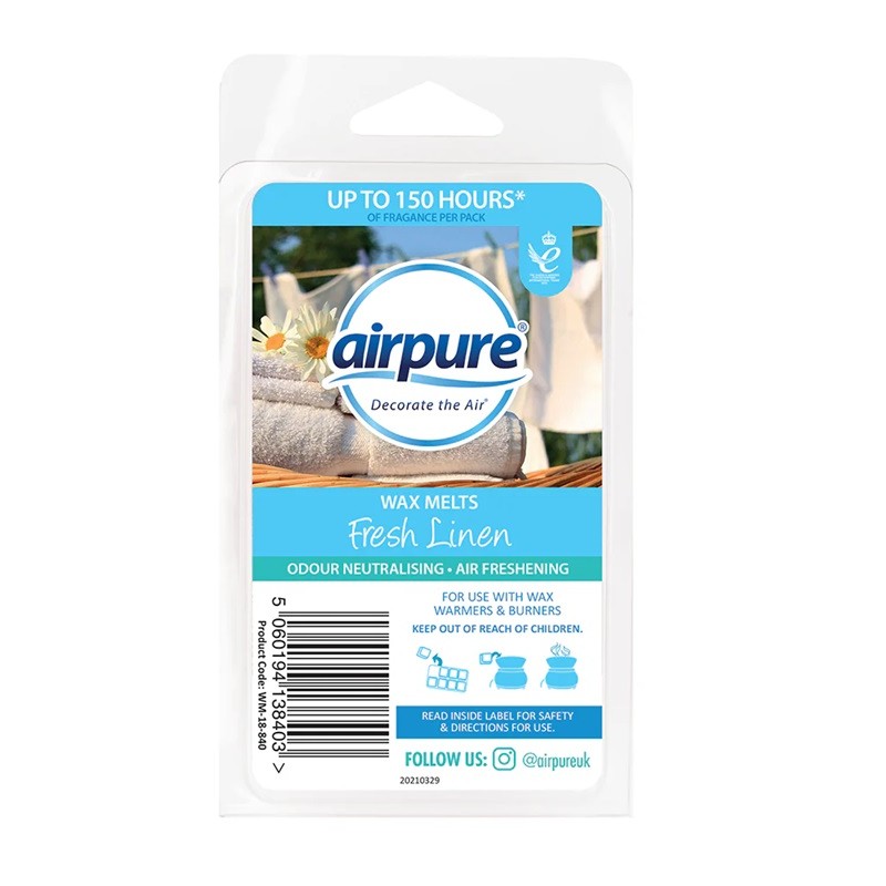 Airpure Wax Melts Linen Room 8Pk 86g