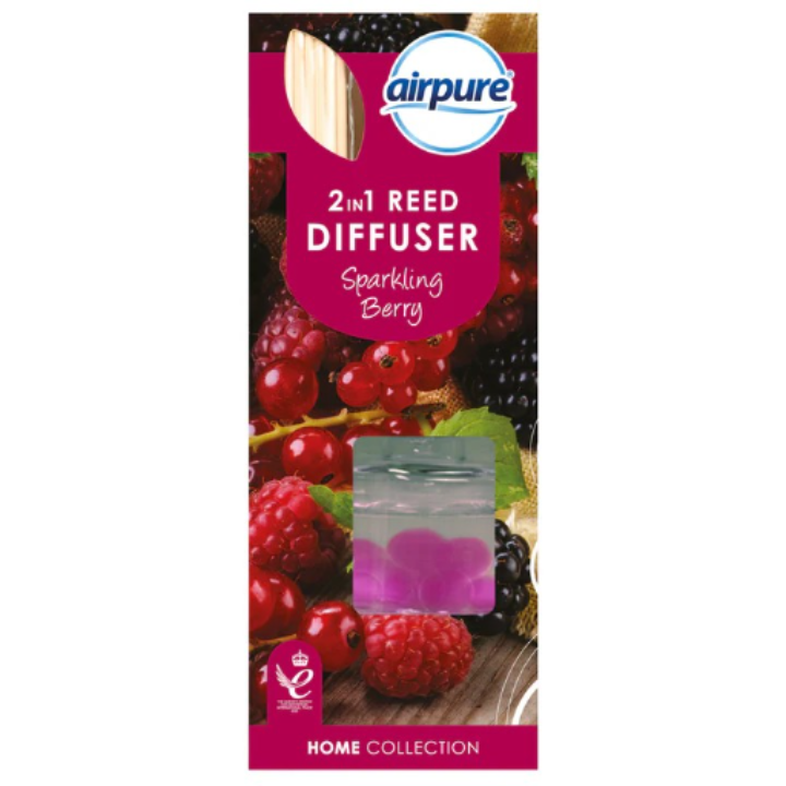 Airpure 2 in 1 Reed Diffuser - Sparkling Berry 30 ml