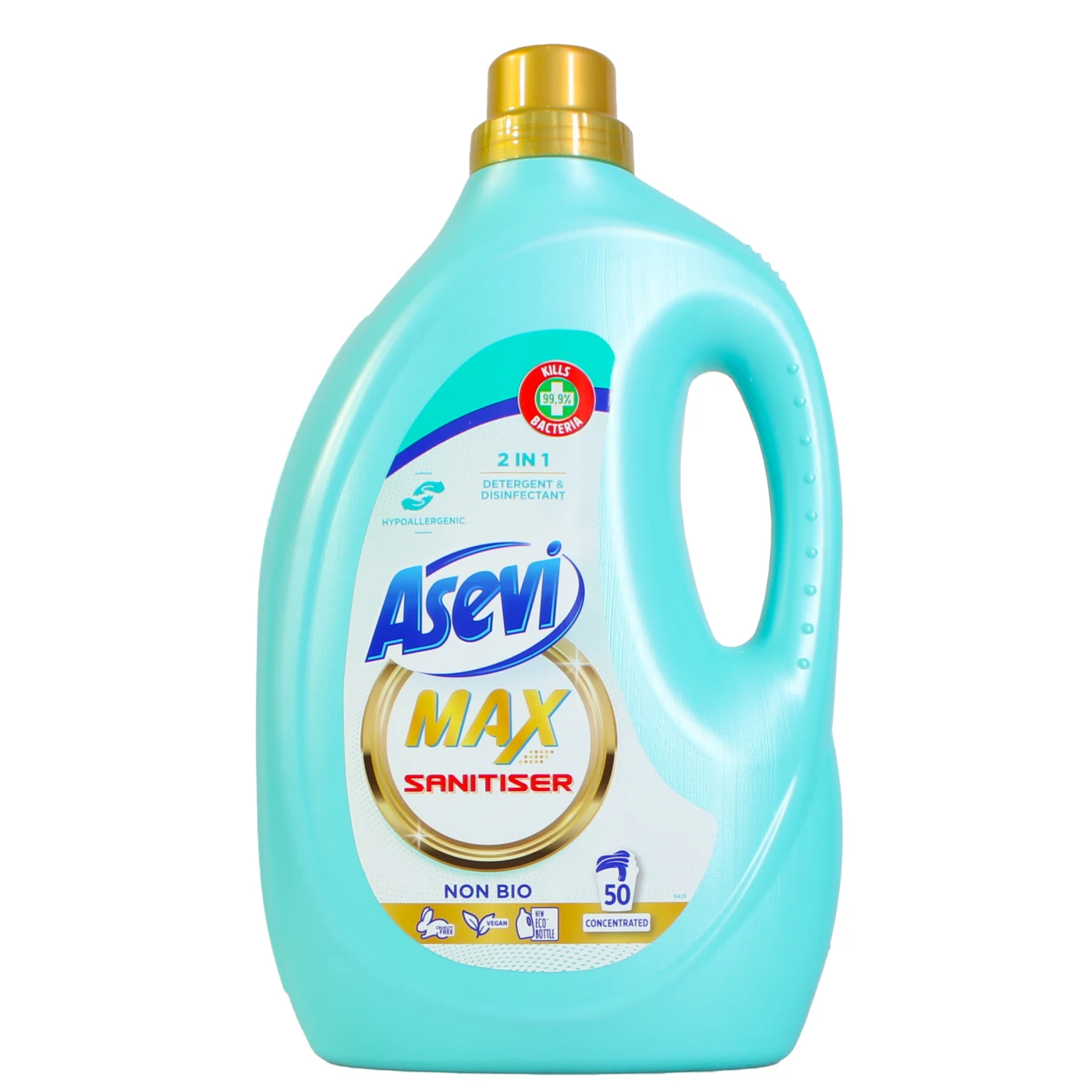 Asevi Max Sanitiser Detergent 2.5L, 50 WASH