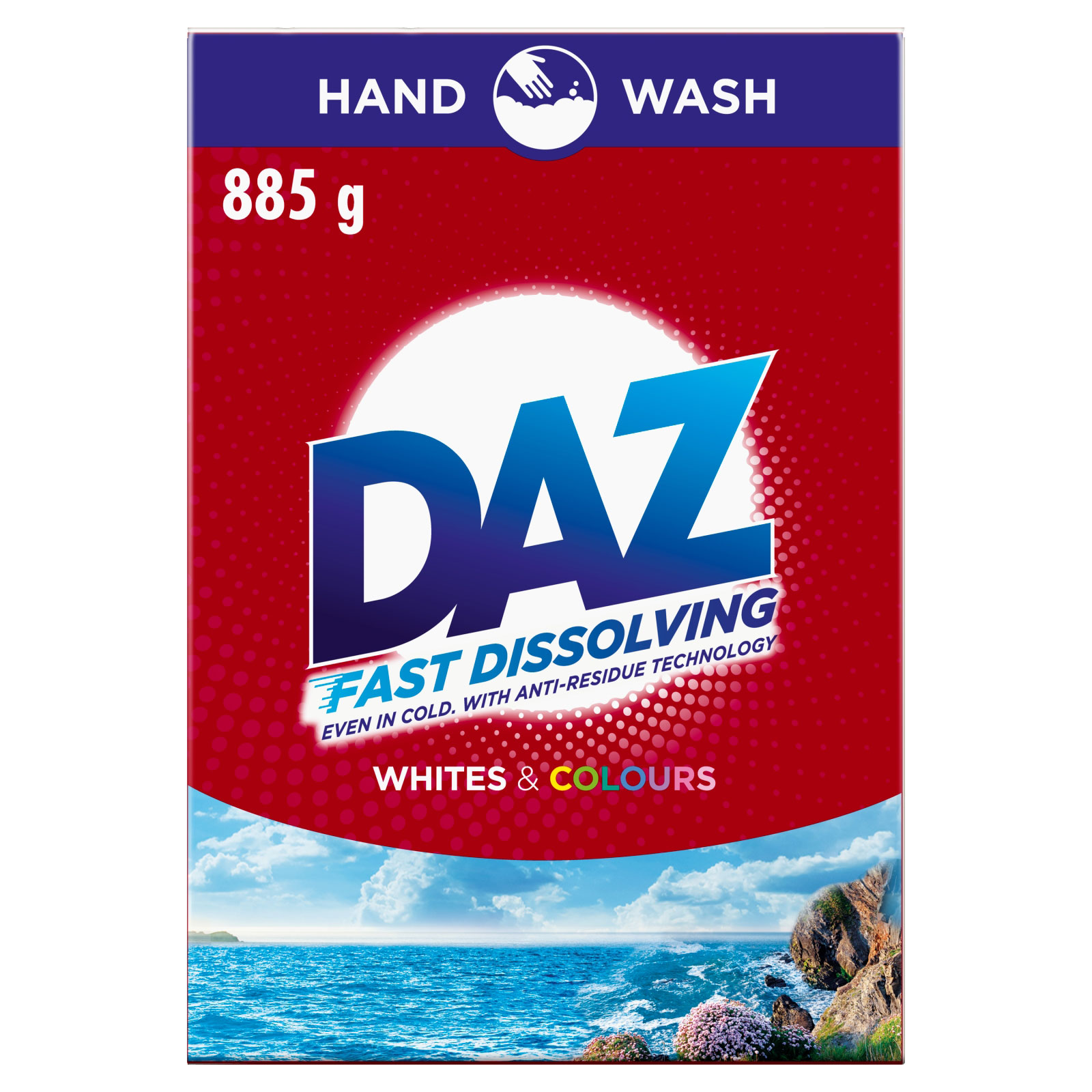 Daz Laundry Powder Detergent Whites & Colours 885g