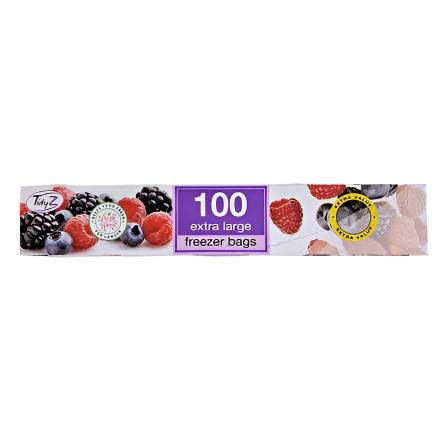 Extra Large Food Freezer Bags 28 x 28 cm Pack of 100