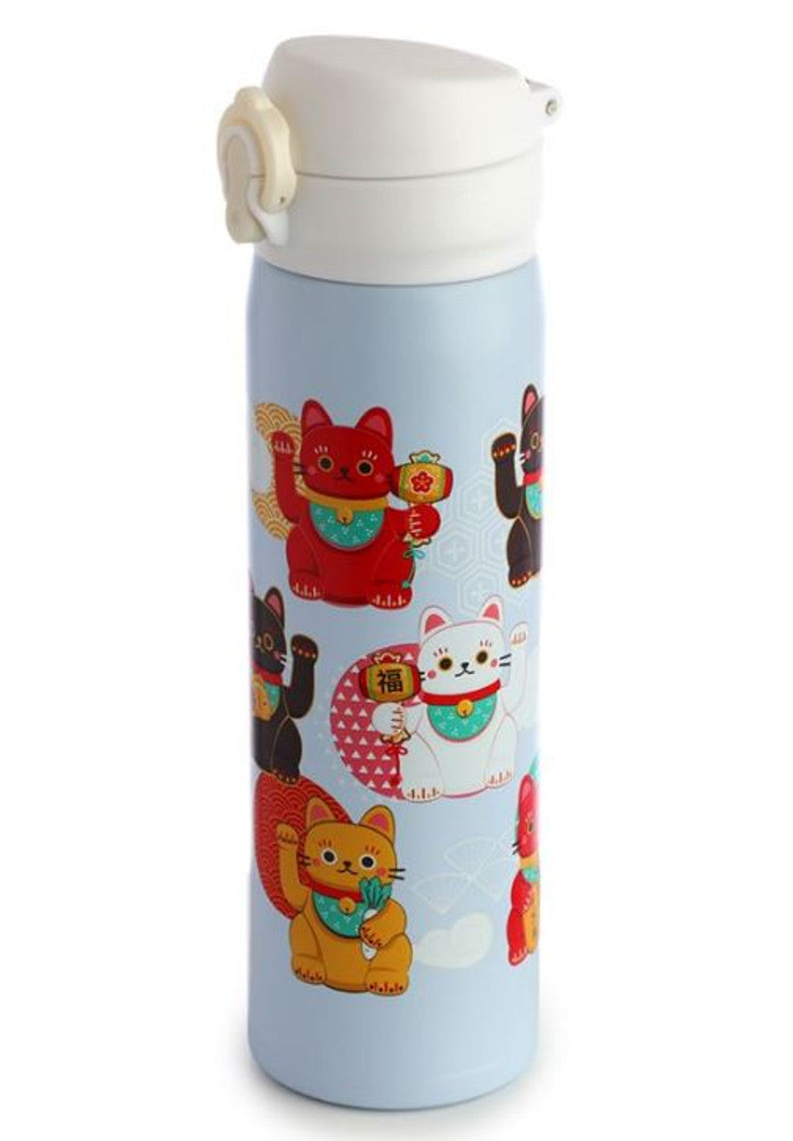 Bottle Thermal Insulated Hot Cold Lucky Cat 470ml