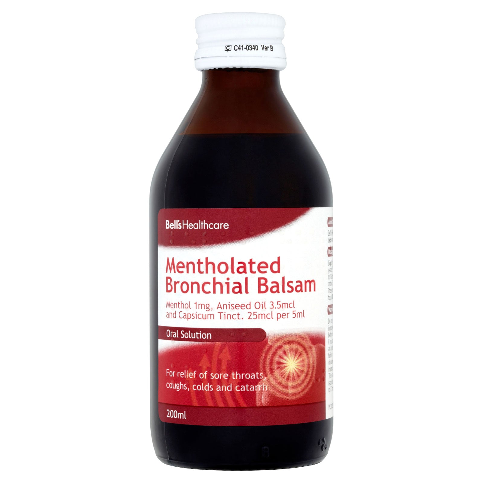 Bells Menholated Bronchial Balsam 200ml