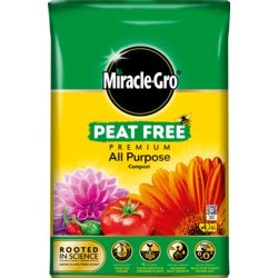 Miracle-Gro Peat Free Premium All Purpose Compost For all Plants 40 Litre