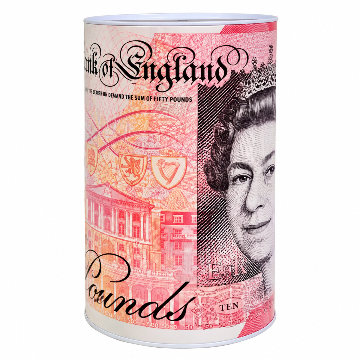Metal Money Tin Large 15cm x 22cm (Assorted Design) (1 Supplied)