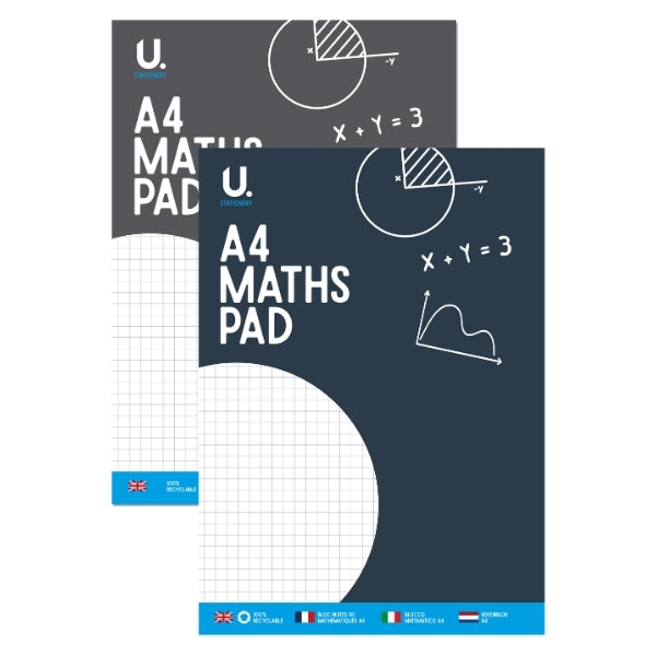 A4 Maths Pad Notepad Exercise Book