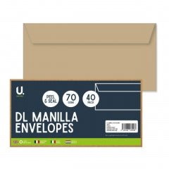 40 Pack C6 Manilla Envelope 70GSM