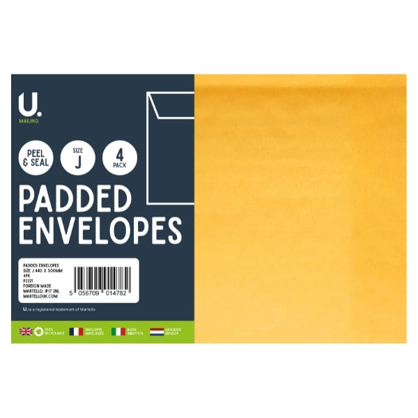 U Mailing Peel & Seal J Size Padded Envelope