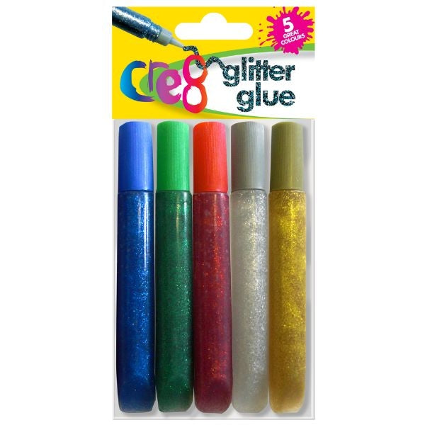 Cre8 Glitter Glue 5 Great Colours