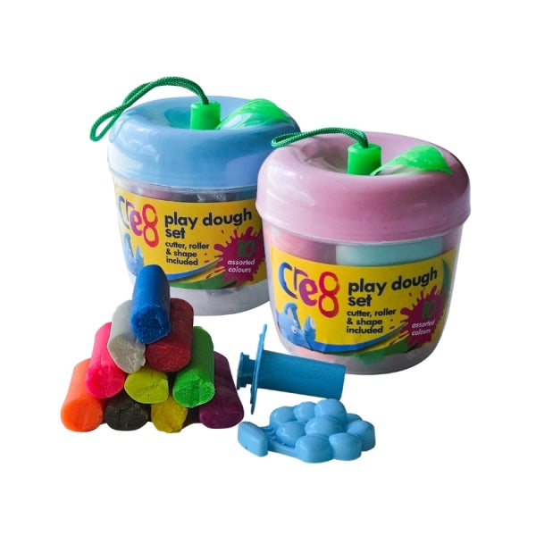 Cre8 Apple Play Dough Set with Cutter, Roller & Shape