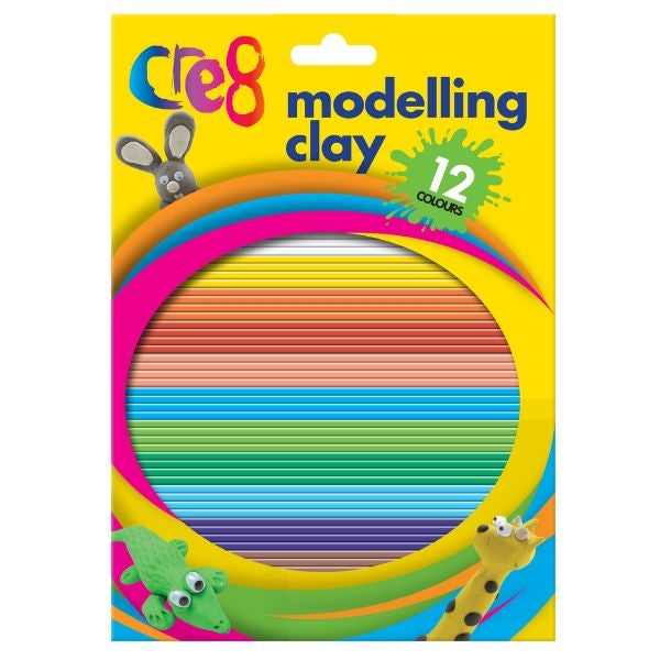 Cre8 Modelling Clay 12 Colours