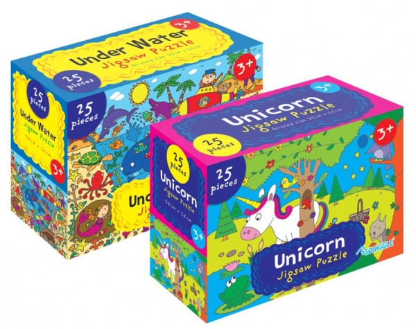 Unicorn & Under Water Jigsaw, 25 pieces