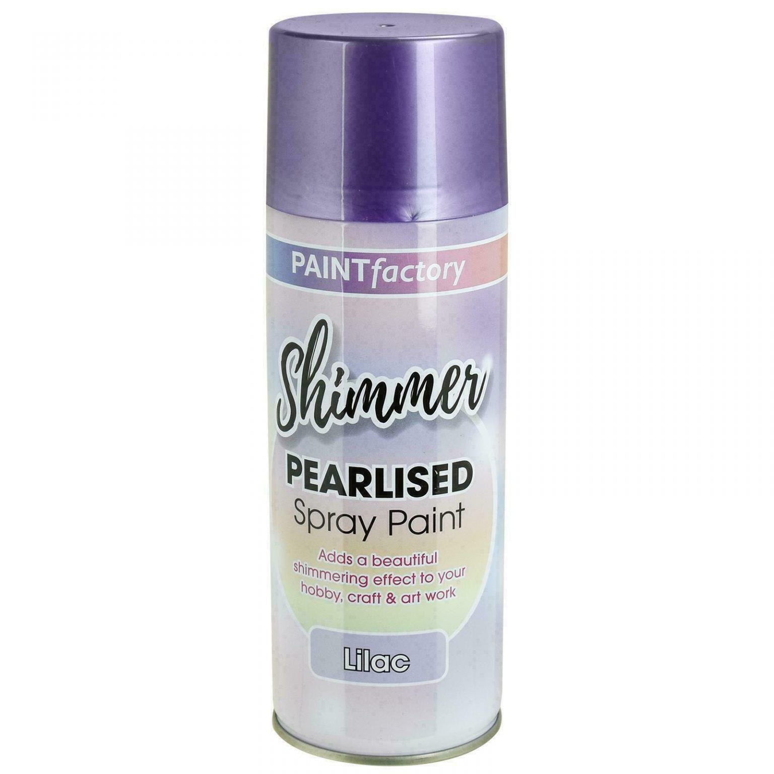 Shimmer pearlised spray paint lilac